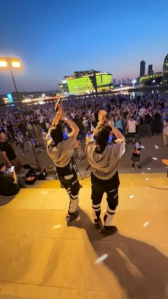 한강 사일런트디스코 공연 영상